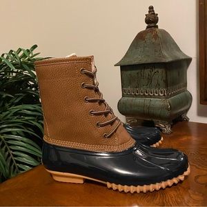 Sporto Dakota Pebble Faux Fur Lined Duck Boot